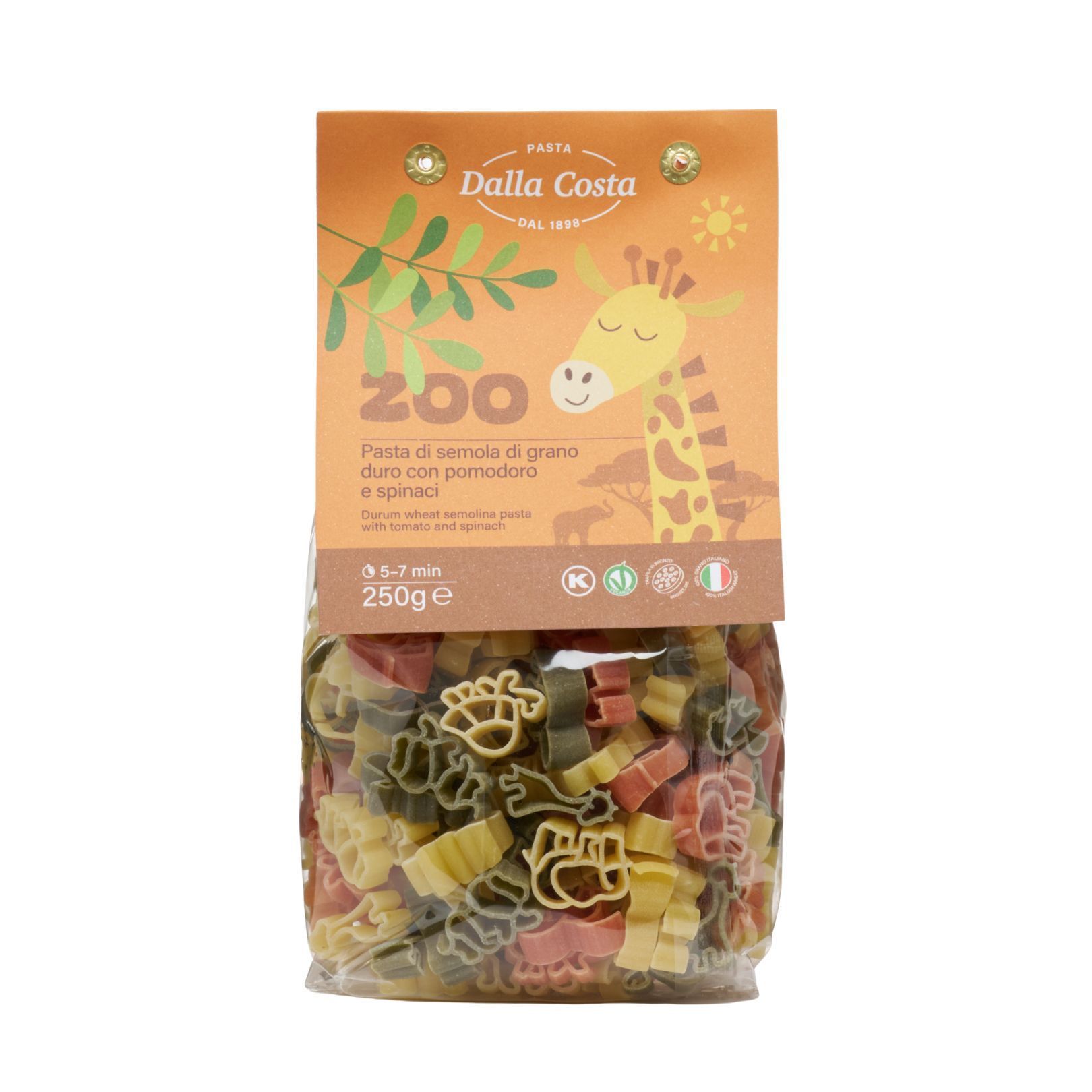 【Dalla Costa】達樂三色動物造型麵 250g