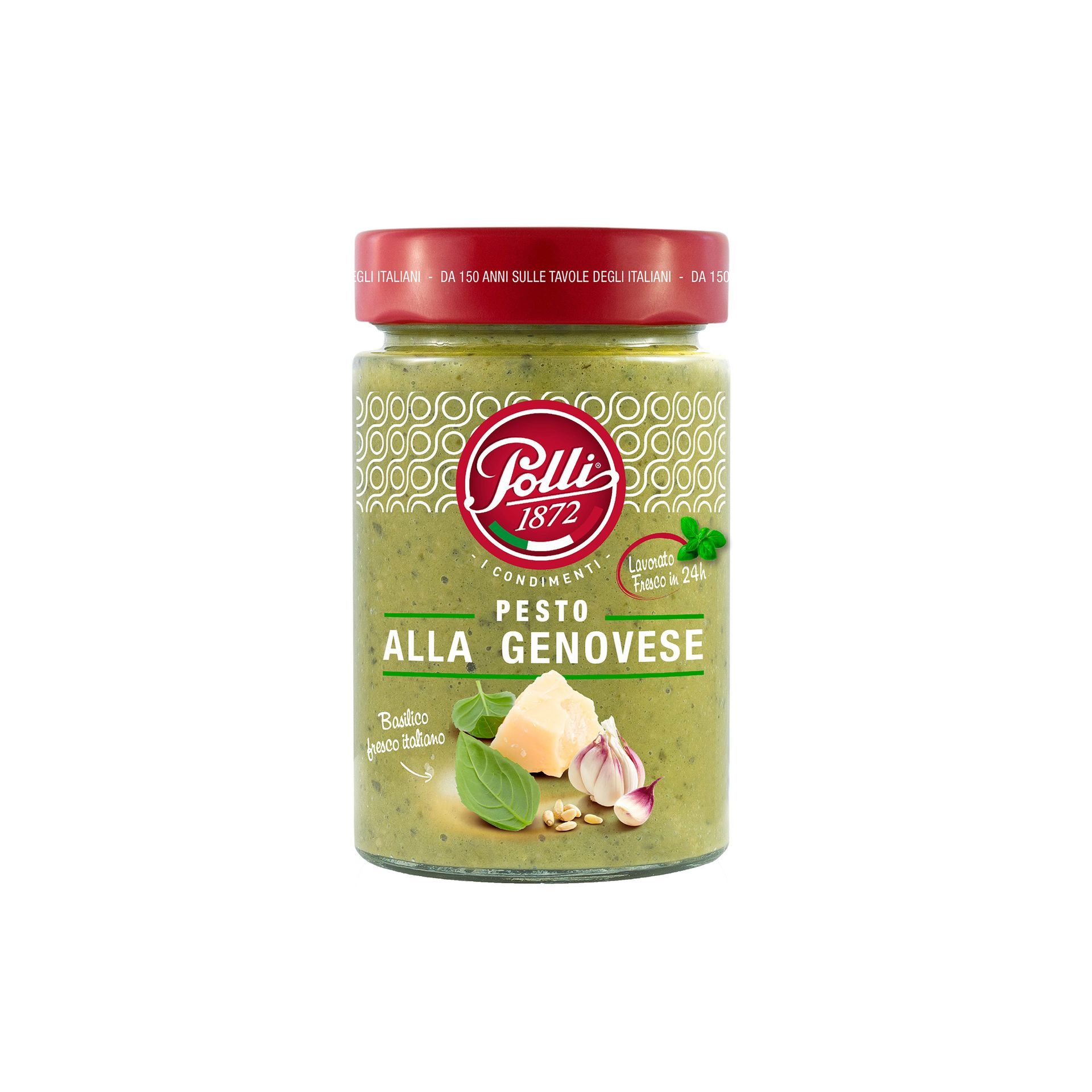 【Polli】寶麗起士羅勒醬 190g