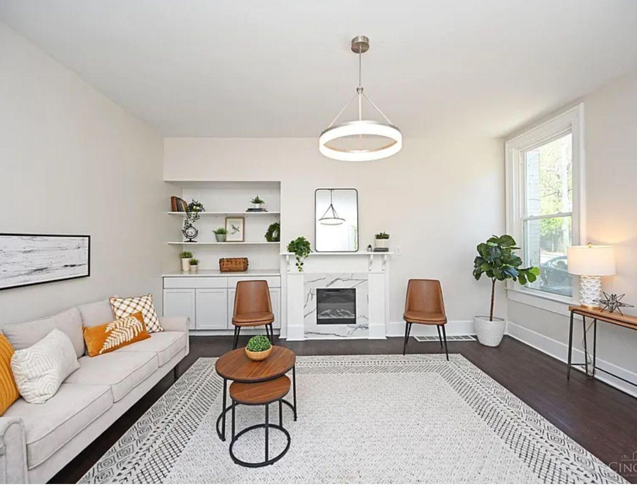 counter top table with two chair