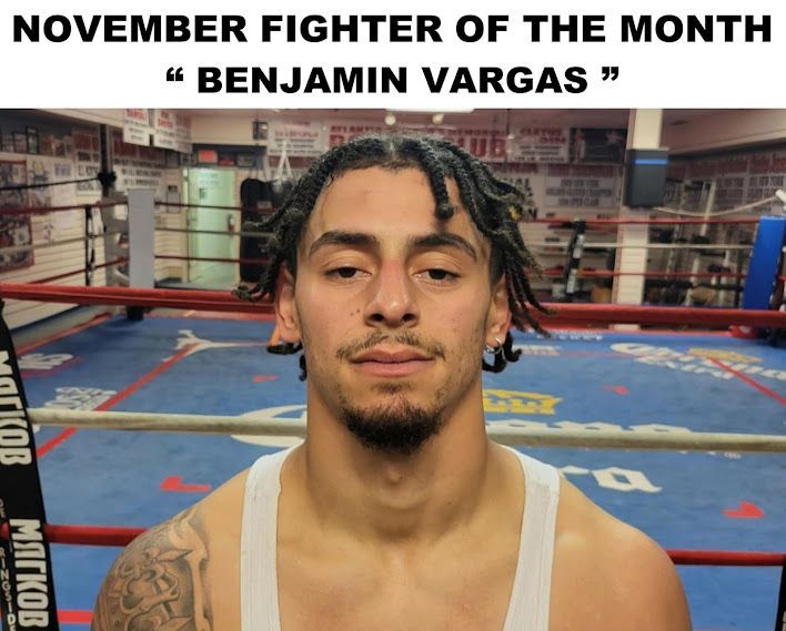 A man in a boxing ring is named november fighter of the month