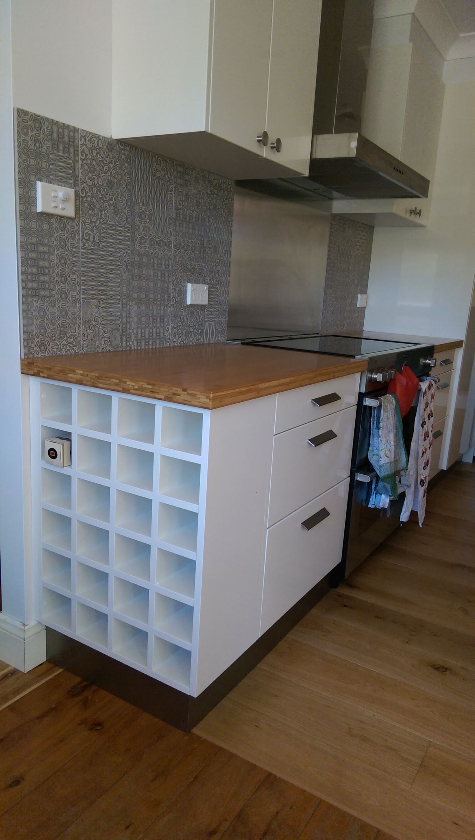 Wine Rack end panel in leura blue mountains NSW