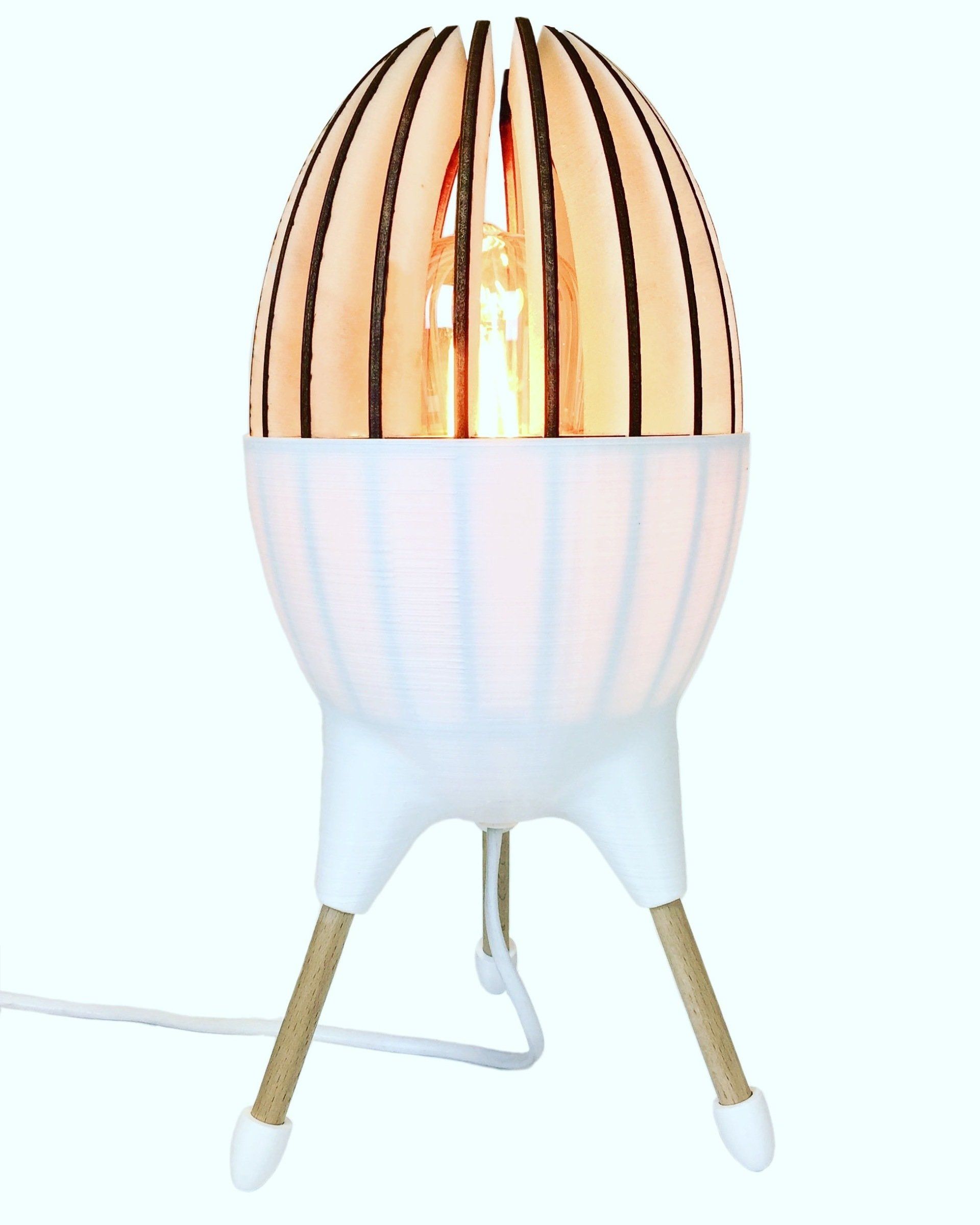 Egg light verlichting uit duurzame materialen