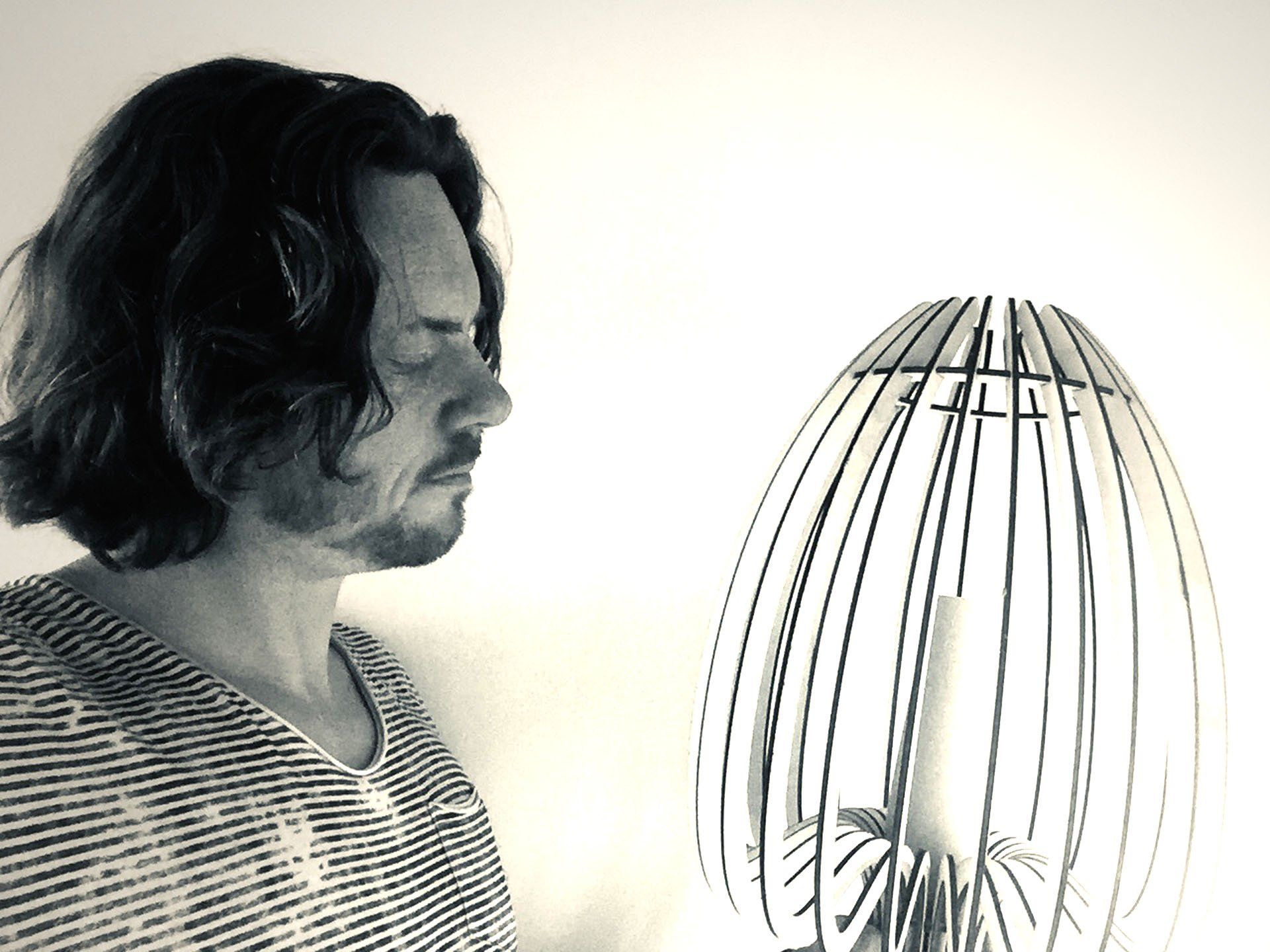 Designer Jan-Gert Kamping uit Enschede ontwerp duurame verlichting.