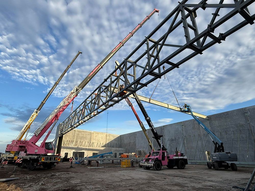 Cranes in A Construction Site