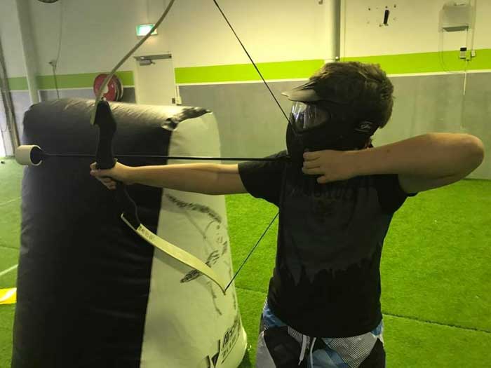 Archer practice session