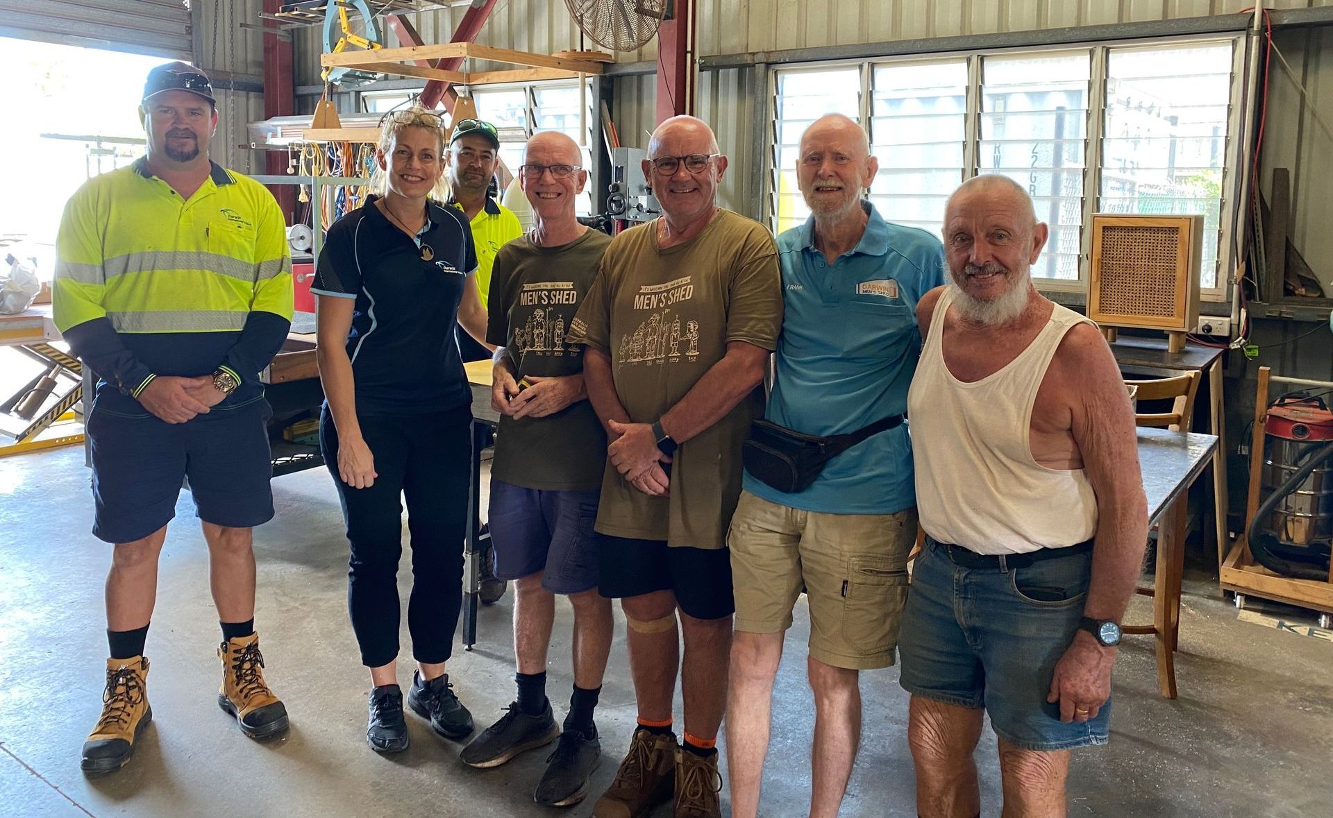 Members of Darwin Men's Shed