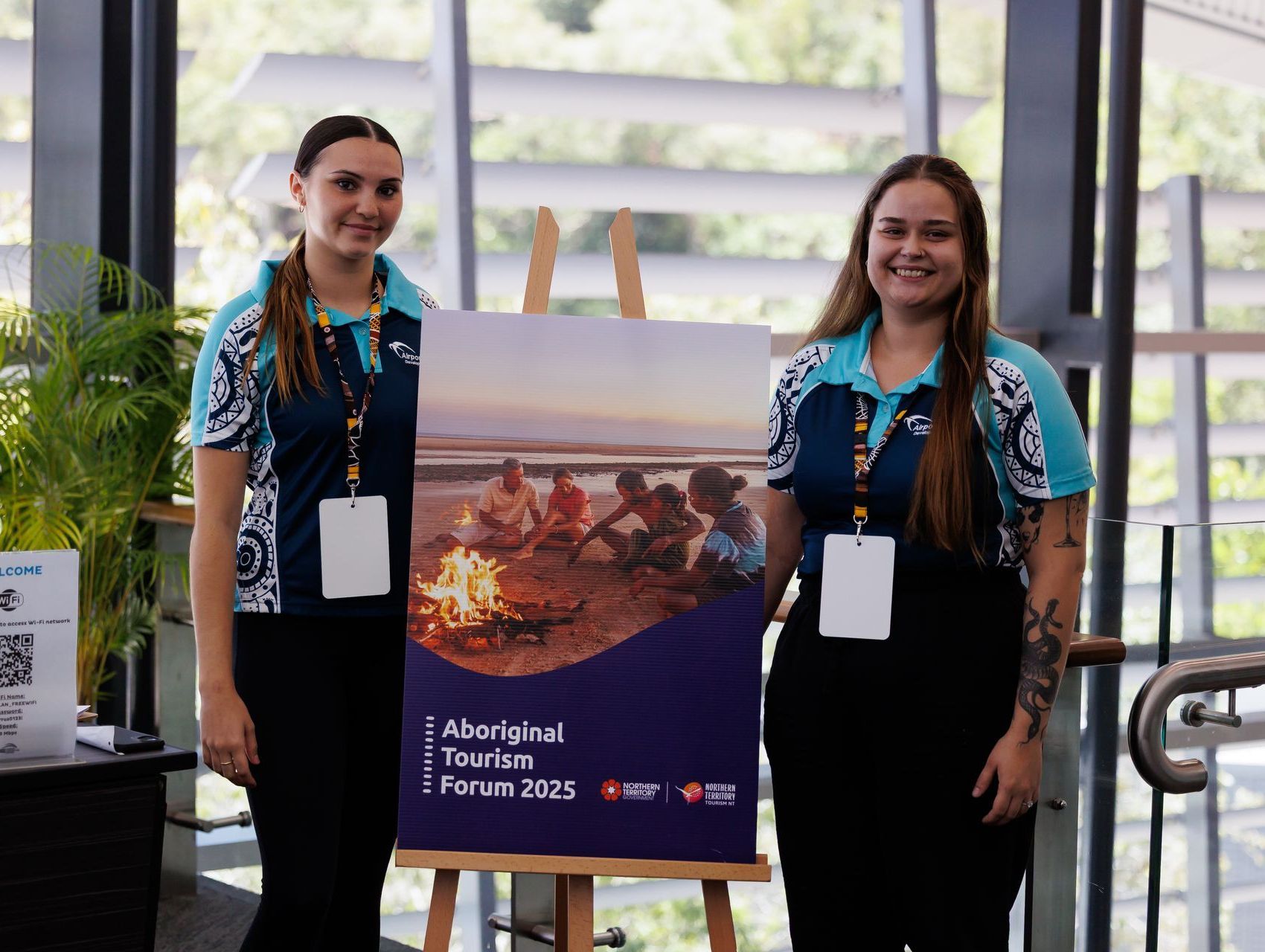 Tia and Taylah at the 2025 Aboriginal Tourism Forum