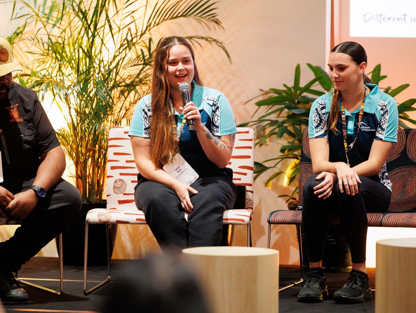 Taylah and Tia at the Aboriginal Tourism Forum