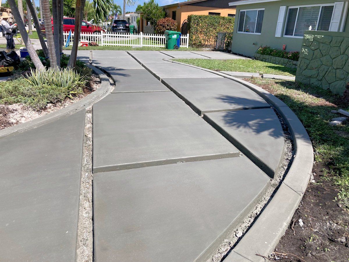 Driveway and Sidewalk Design and Installation by Ground Experts in Miami-Dade and Broward Counties in South Florida