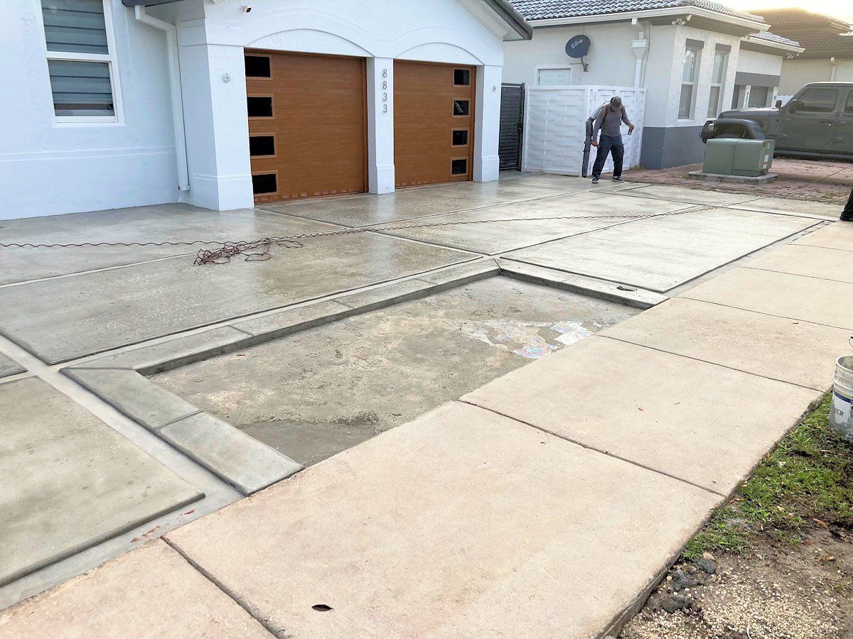 Driveway and Sidewalk Design and Installation by Ground Experts in Miami-Dade and Broward Counties in South Florida
