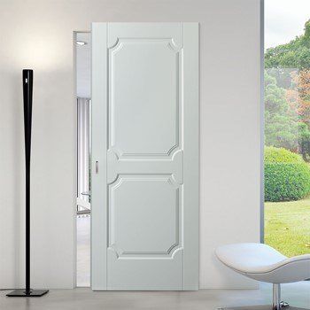 porta scorrevole bianca