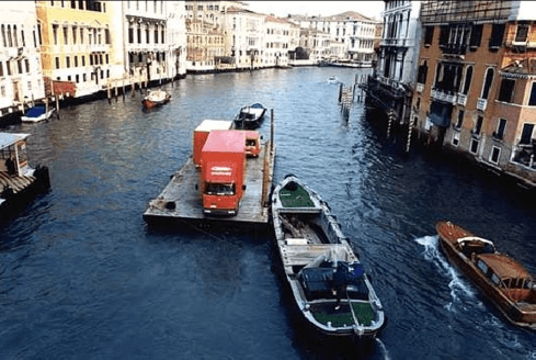 transito controllato di imbarcazioni lungo i canali