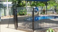 Fencing surrounding Darwin pool