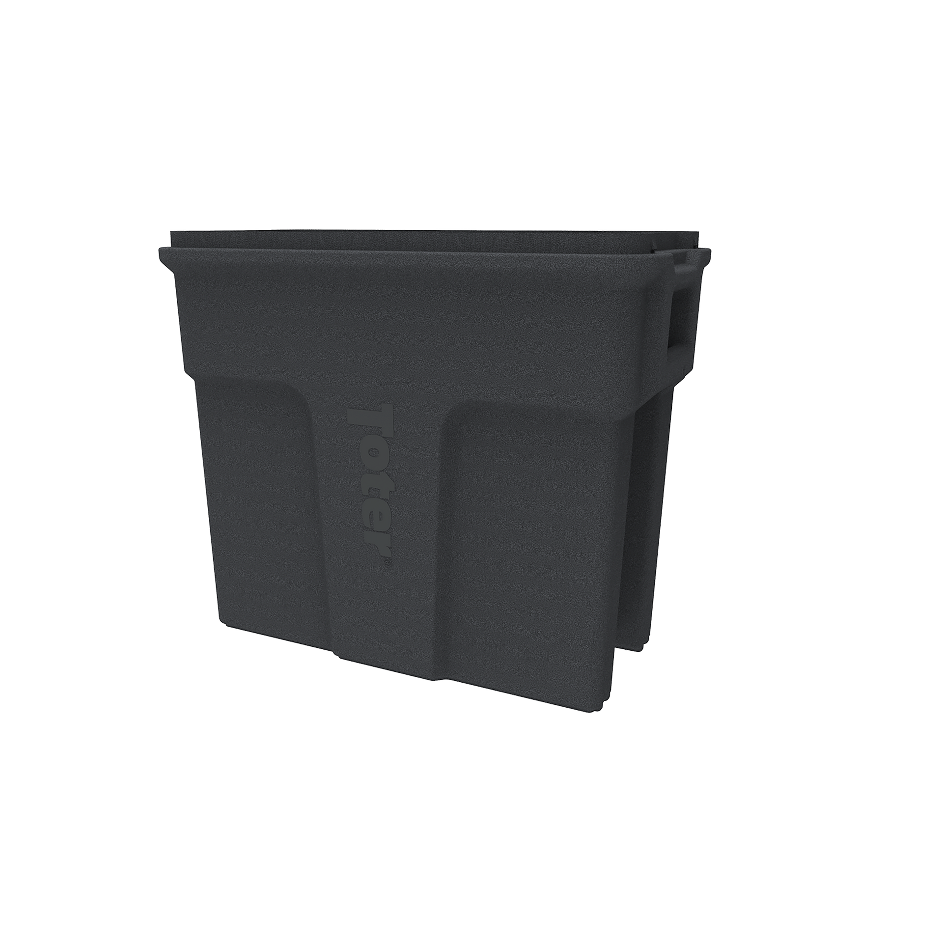 16 Gallon Slimline Rectangular Trash Can - Dark Gray Granite