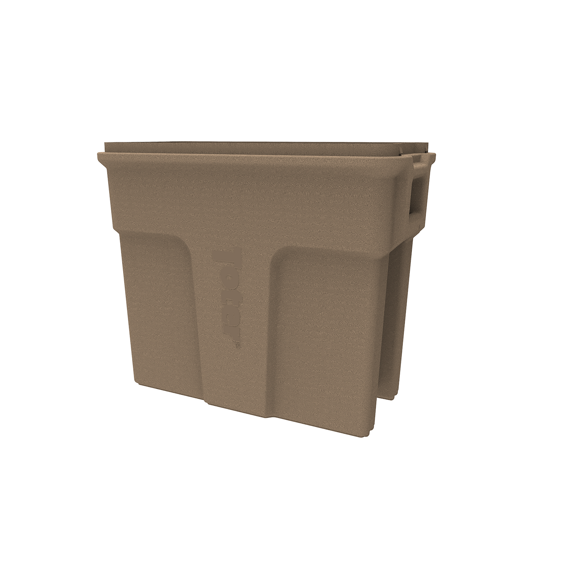 16 Gallon Slimline Rectangular Trash Can - Sandstone