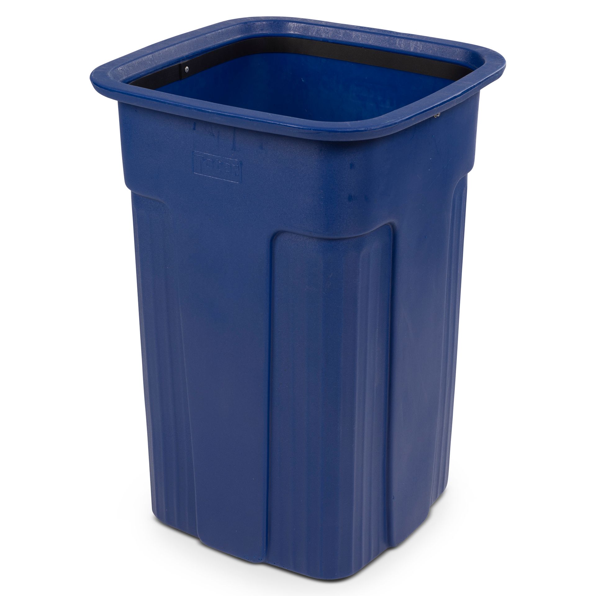 Slimline 35 Gal. Square Trash Can - Blue