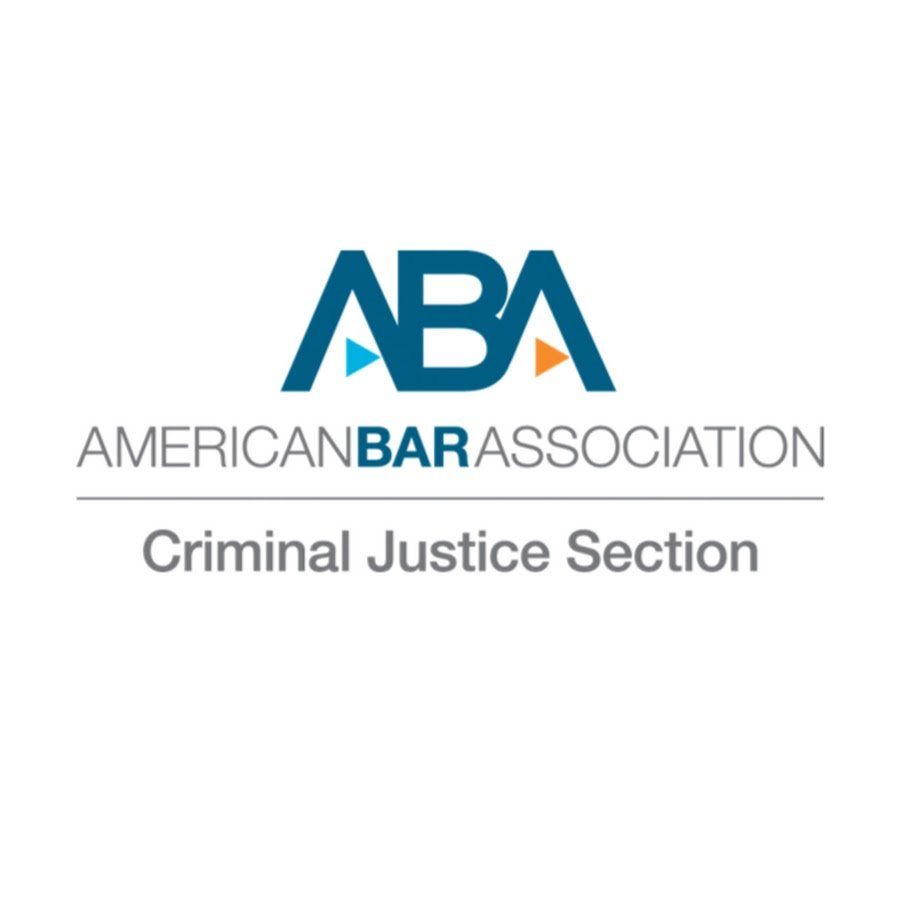 The logo for the american bar association criminal justice section