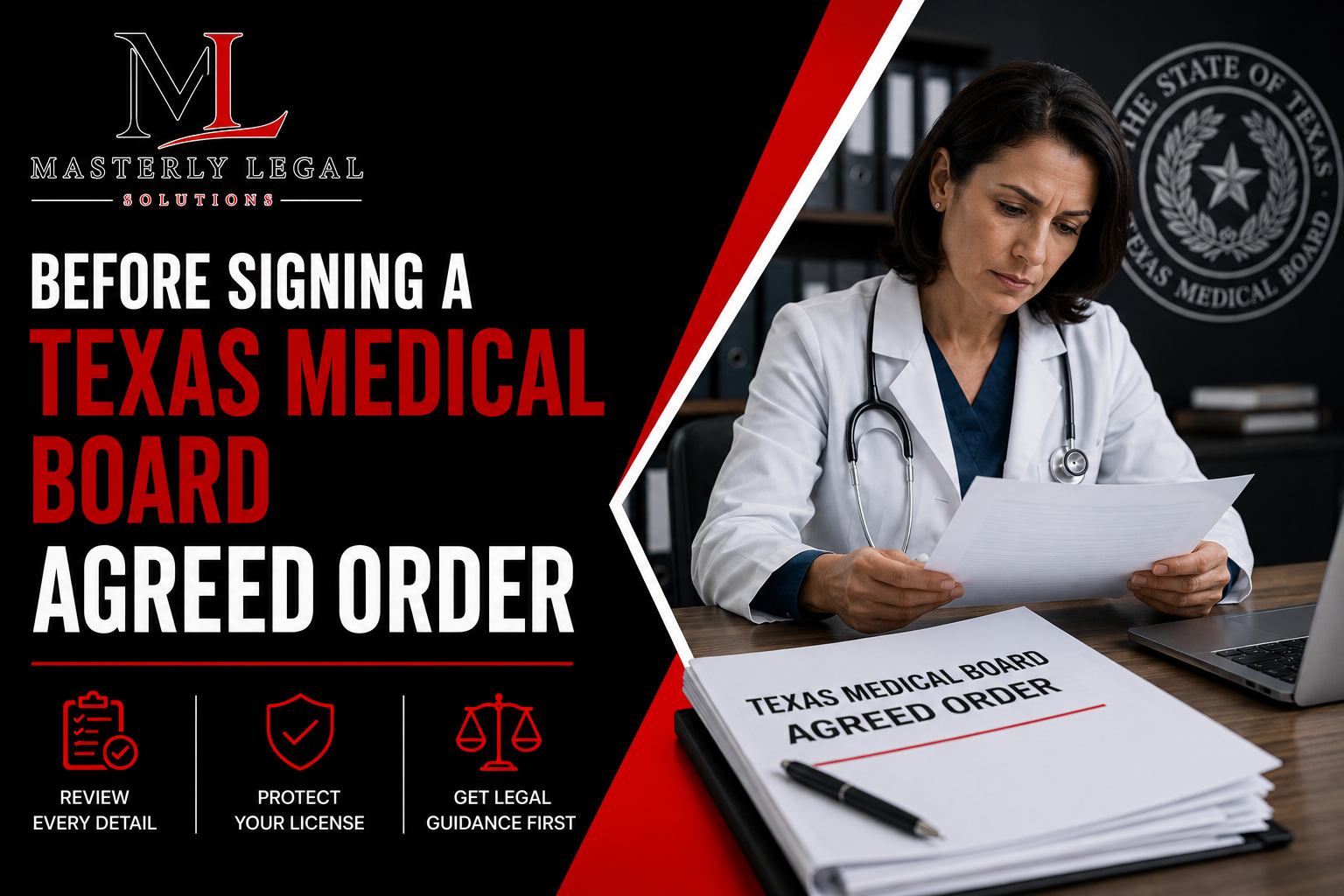 Texas Medical Board agreed order compliance documents