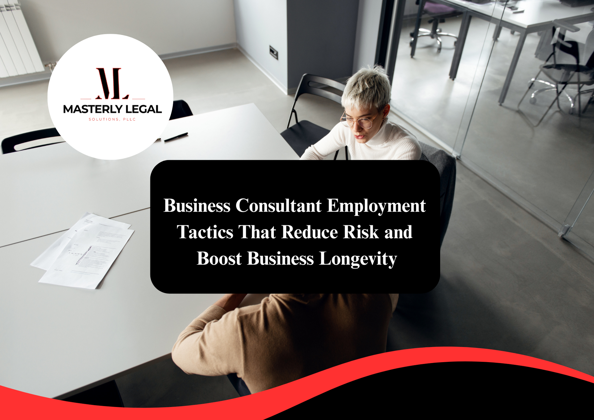 Business consultant meeting with clients to discuss growth strategies.
