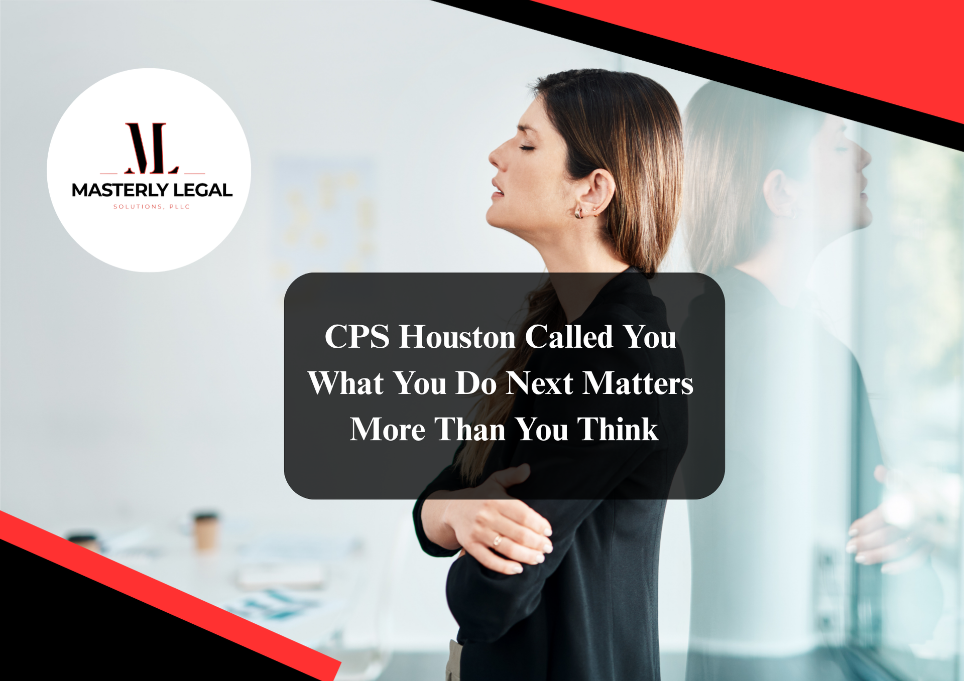 CPS Houston caseworker assisting a child and family.