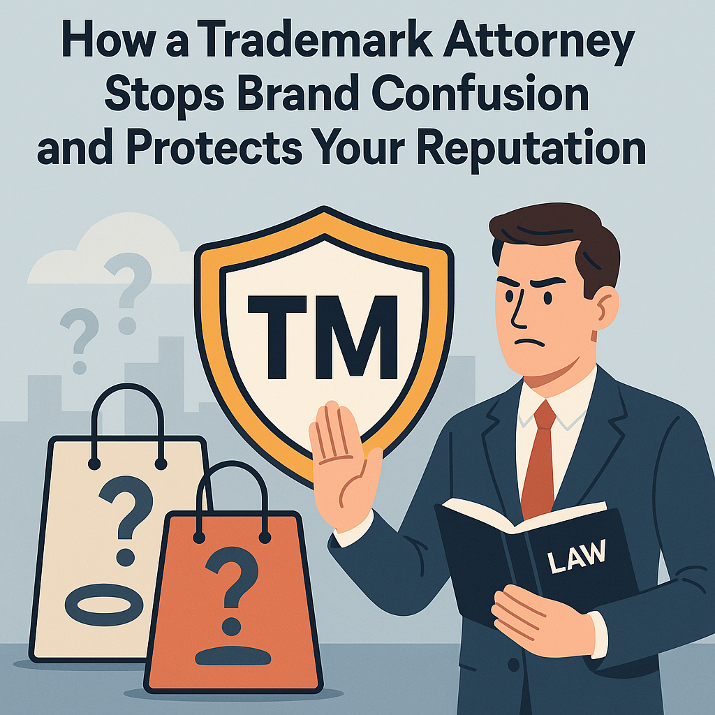How a Trademark Attorney Stops Brand Confusion and Protects Your Reputation” displayed above.
