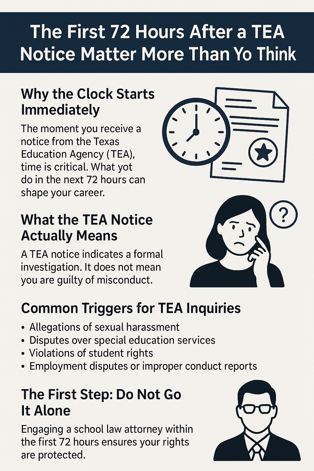The First 72 Hours After a TEA Notice Matter More Than You Think