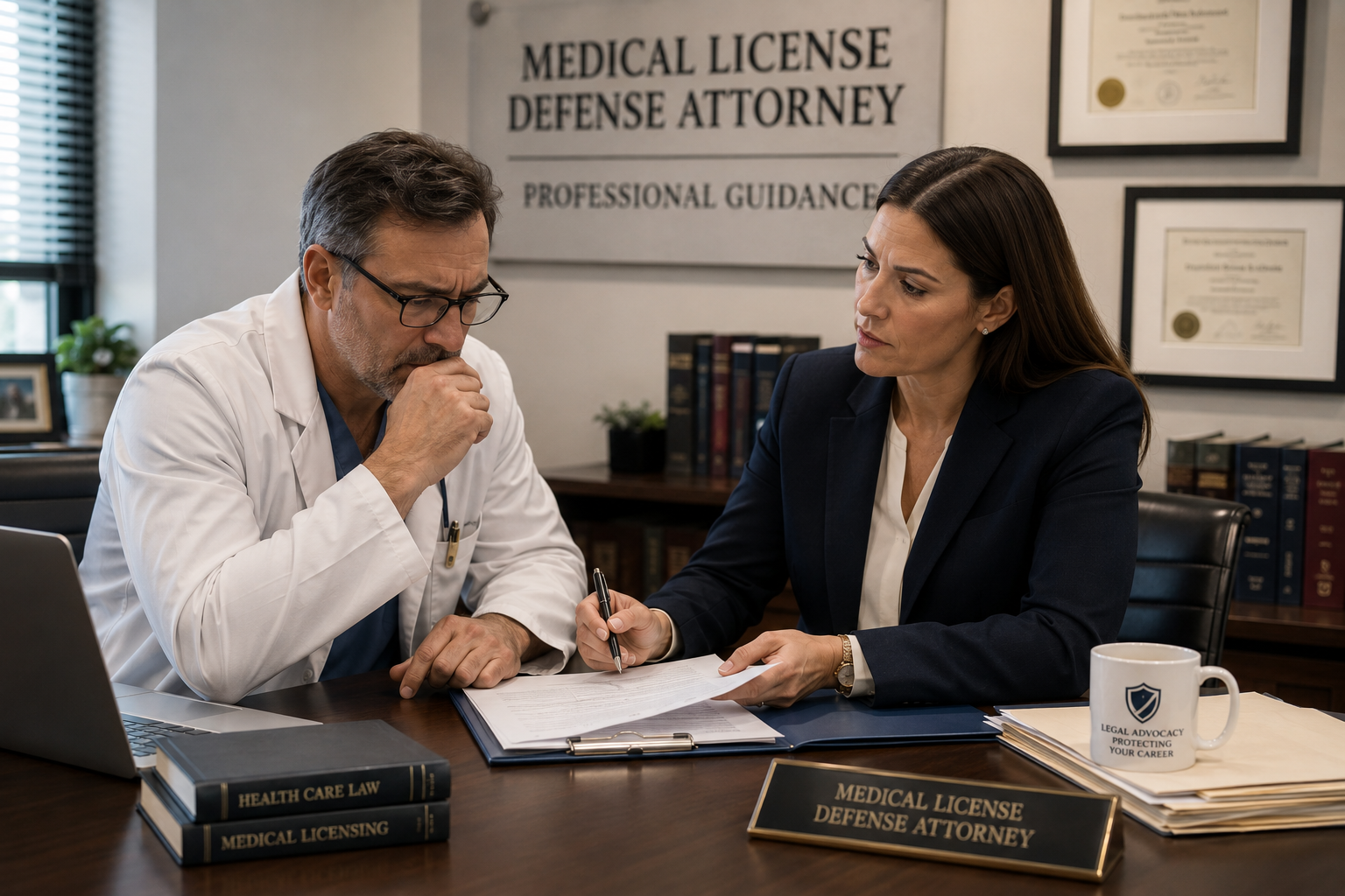 medical license defense attorney professional 
guidance