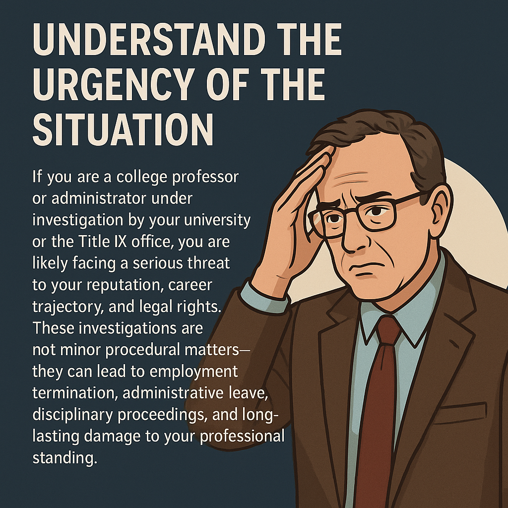 UNDERSTAND THE URGENCY OF THE SITUATION