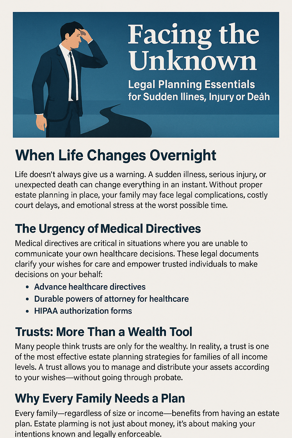 An informational brochure titled