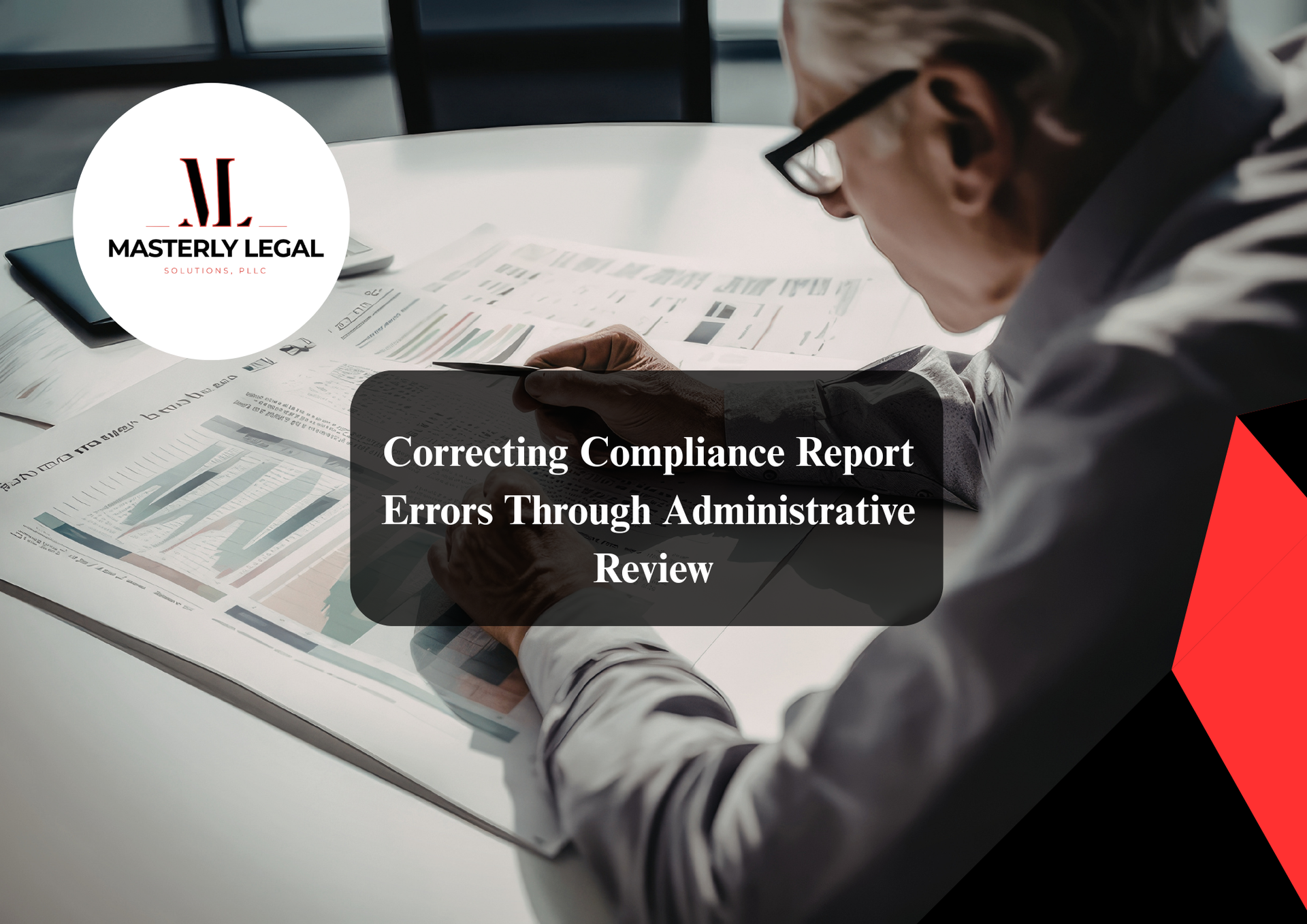 Compliance report document with data analysis and regulatory review.