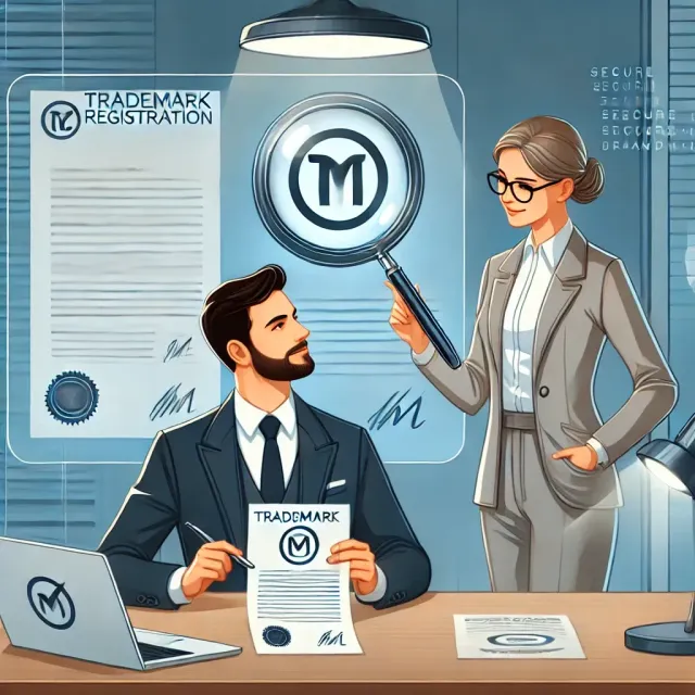 Business documents with registration number highlighted