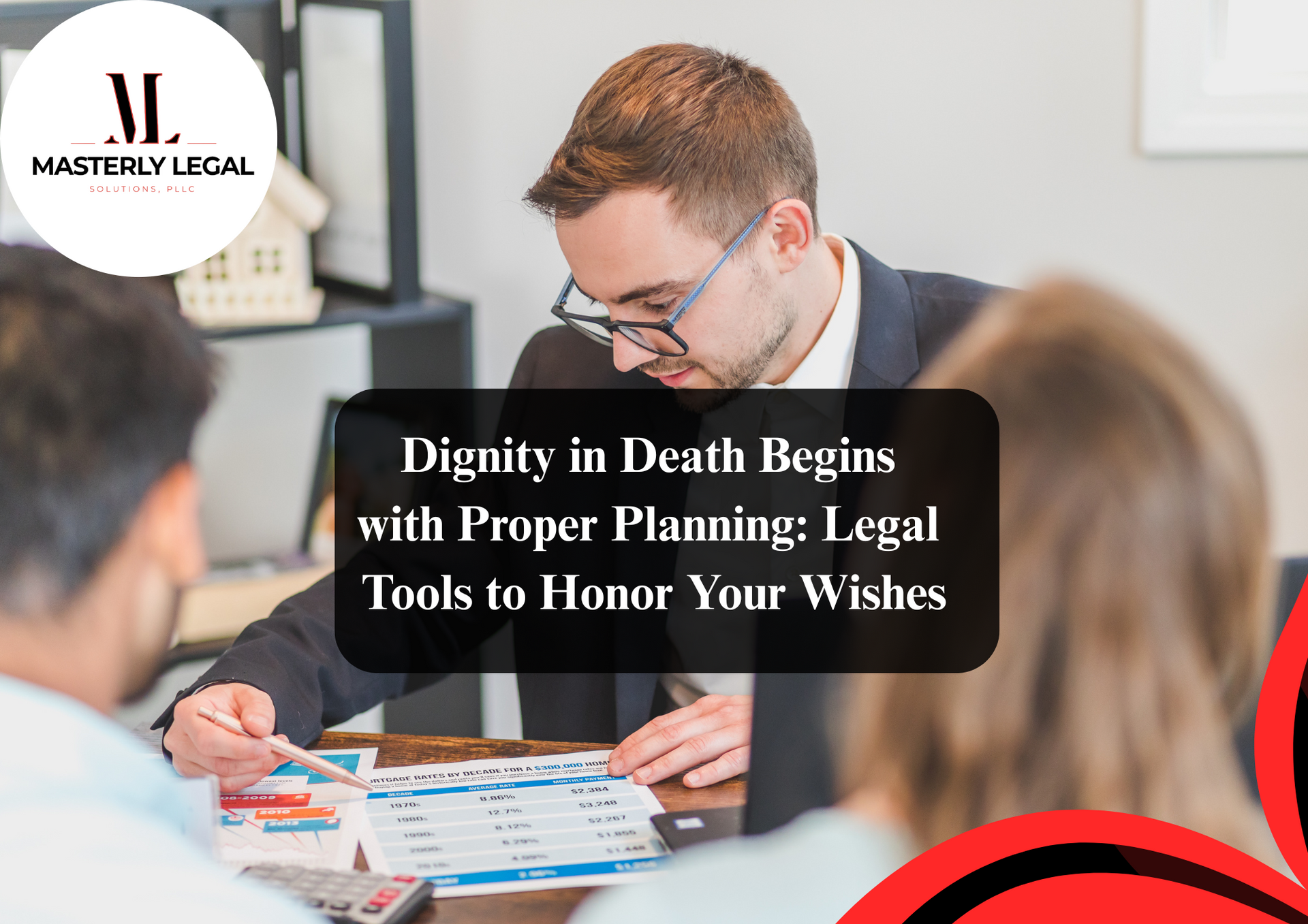 Experienced estate planning attorney reviewing legal documents.