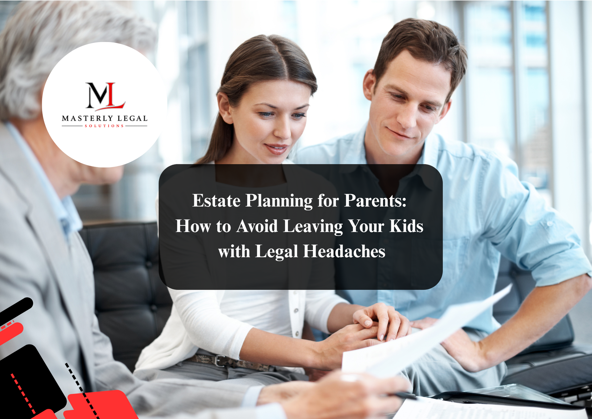 Austin estate lawyer meeting with a client to discuss estate planning.