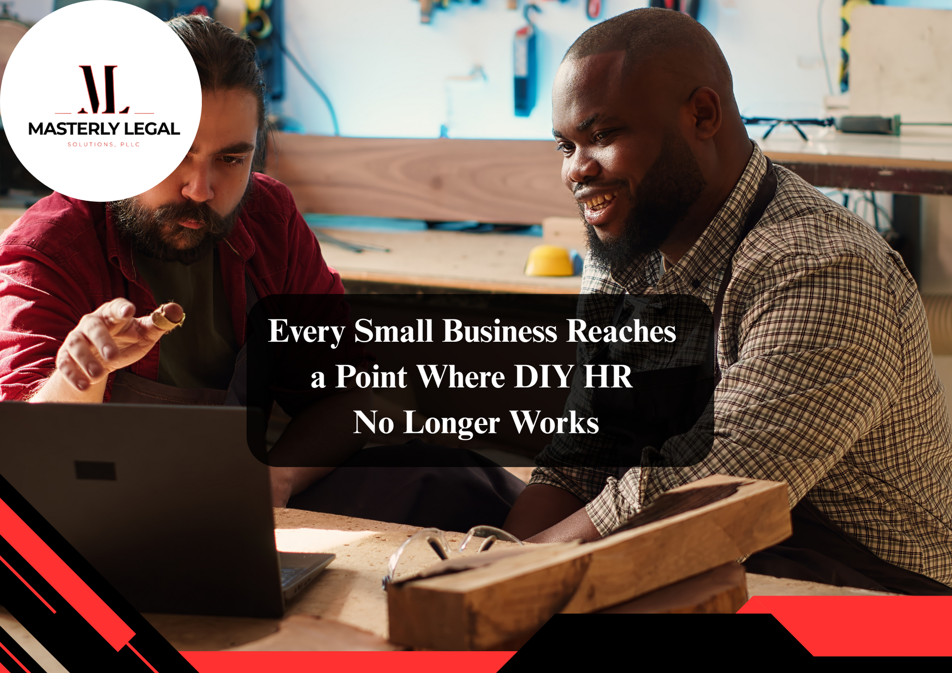 HR consultant advising a small business team in an office