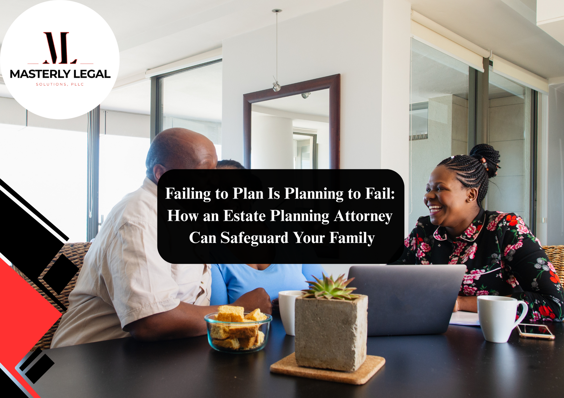 Experienced estate planning attorney reviewing legal documents with client.