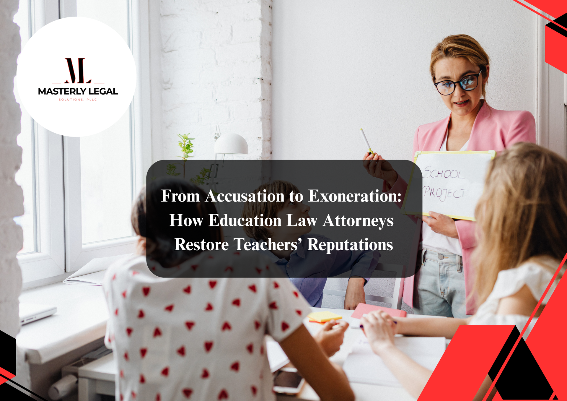 Education attorney advising teachers on education law rights