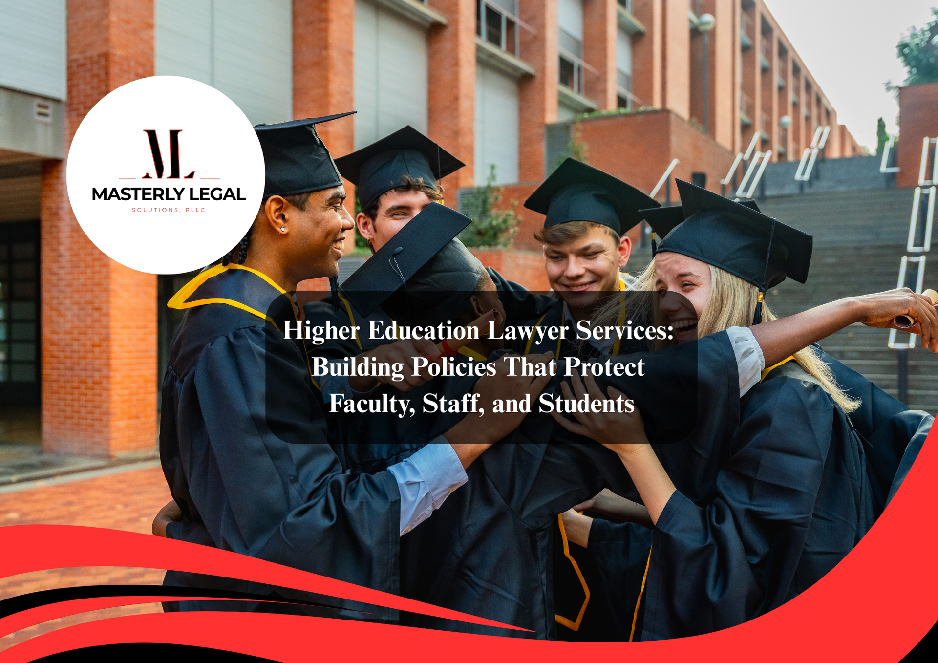 Higher education attorney meeting with university administrators.