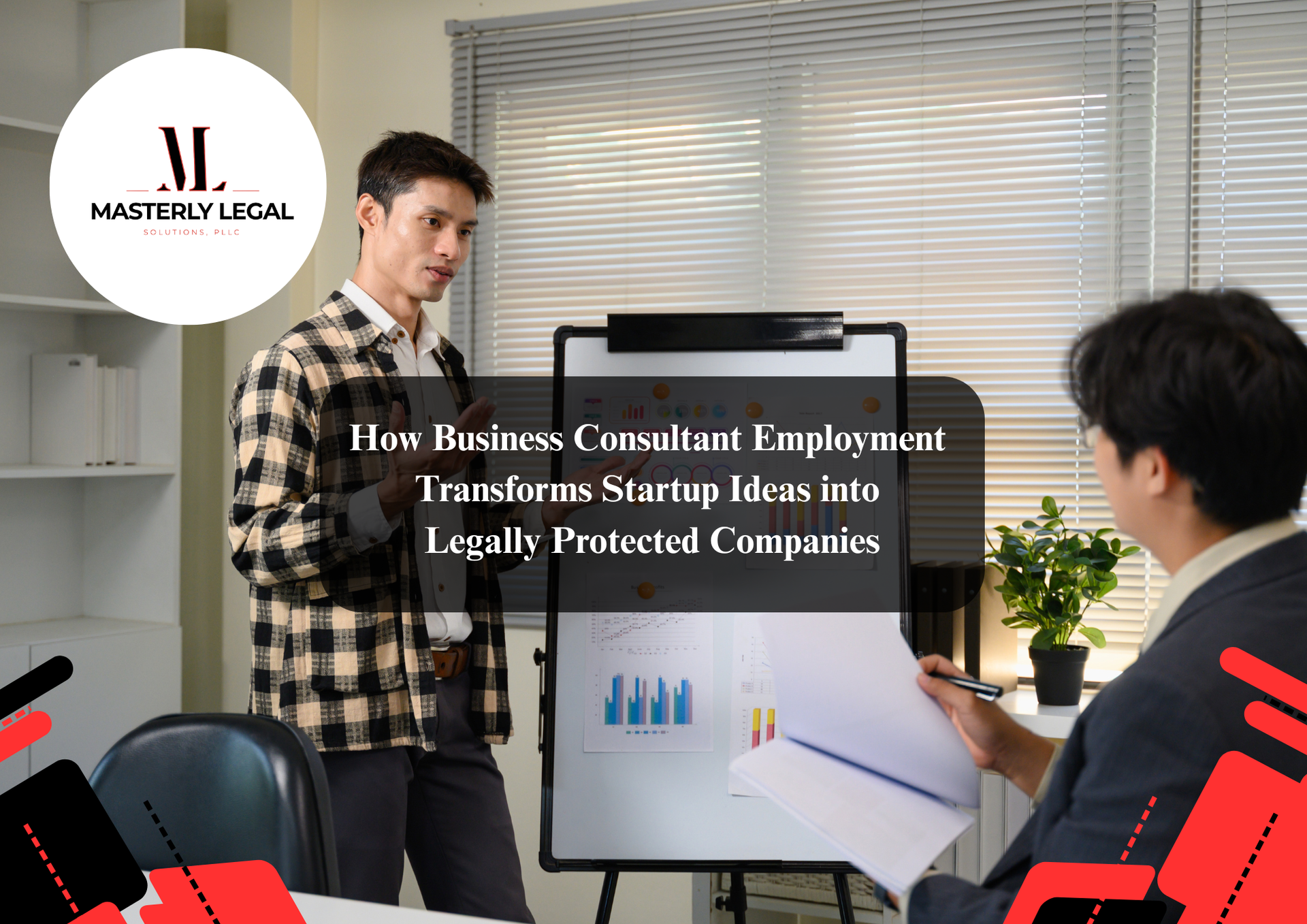 Business consultant discussing employment opportunities.