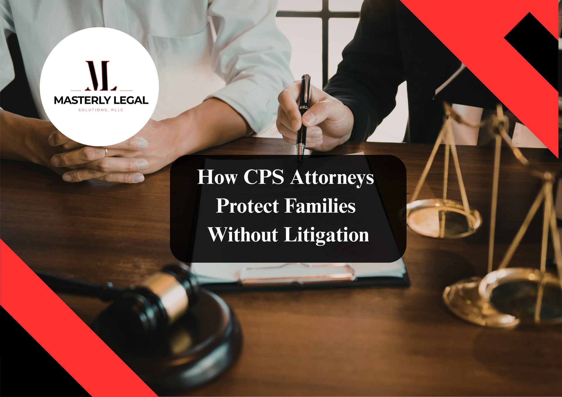 CPS attorney representing a family in court