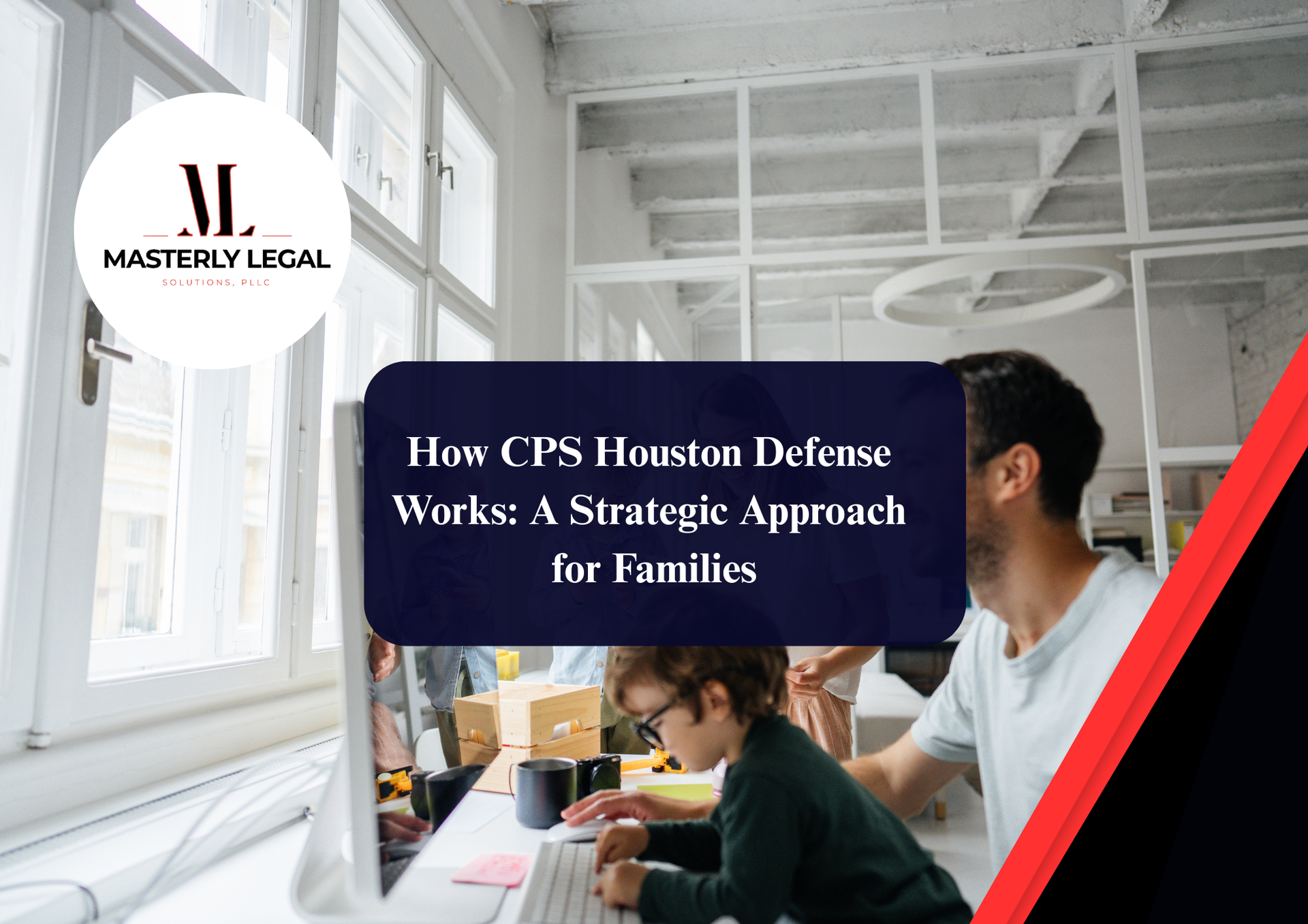 CPS Houston caseworker helping protect children and support families in need.