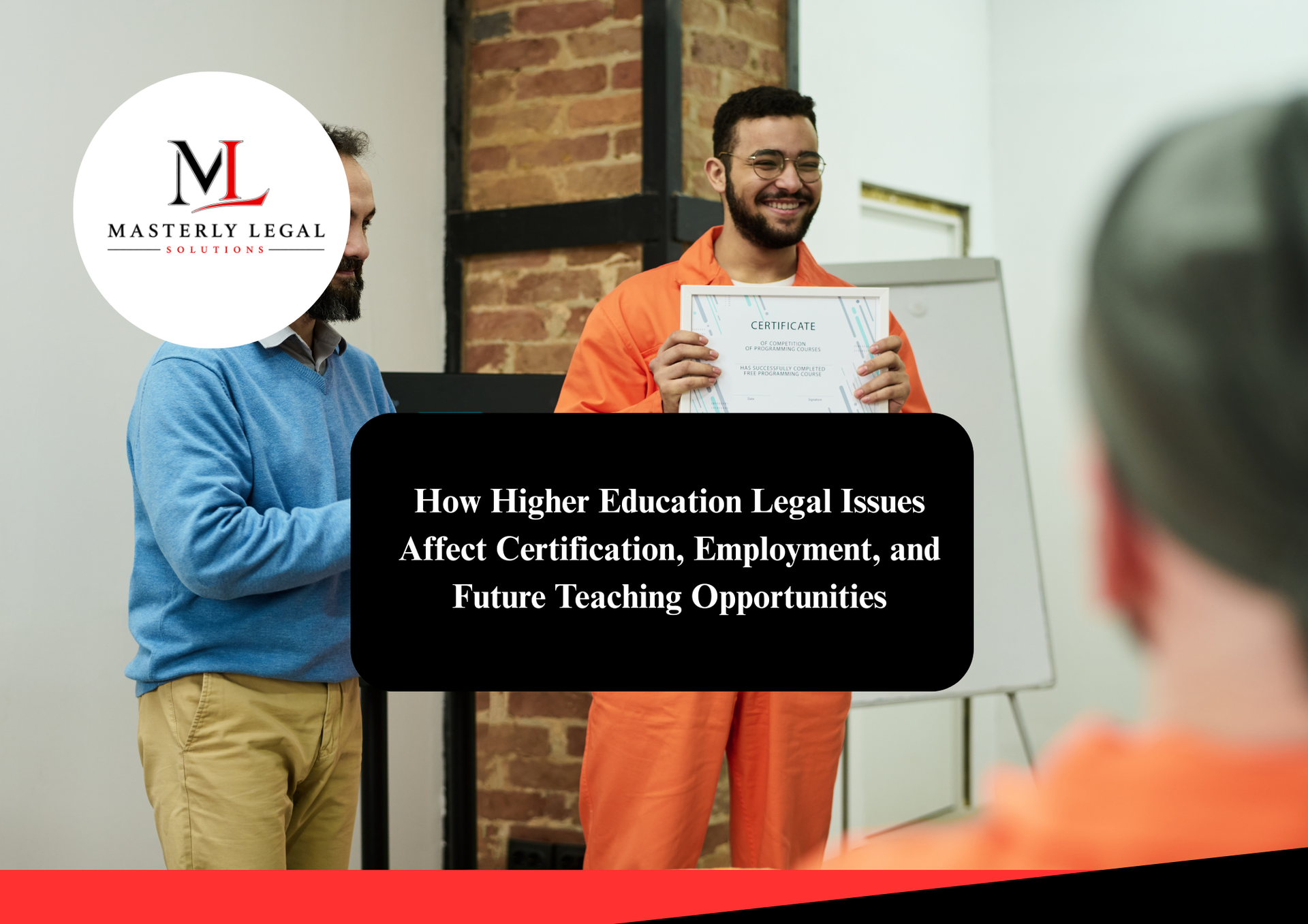 Higher education law attorney advising a college administrator.