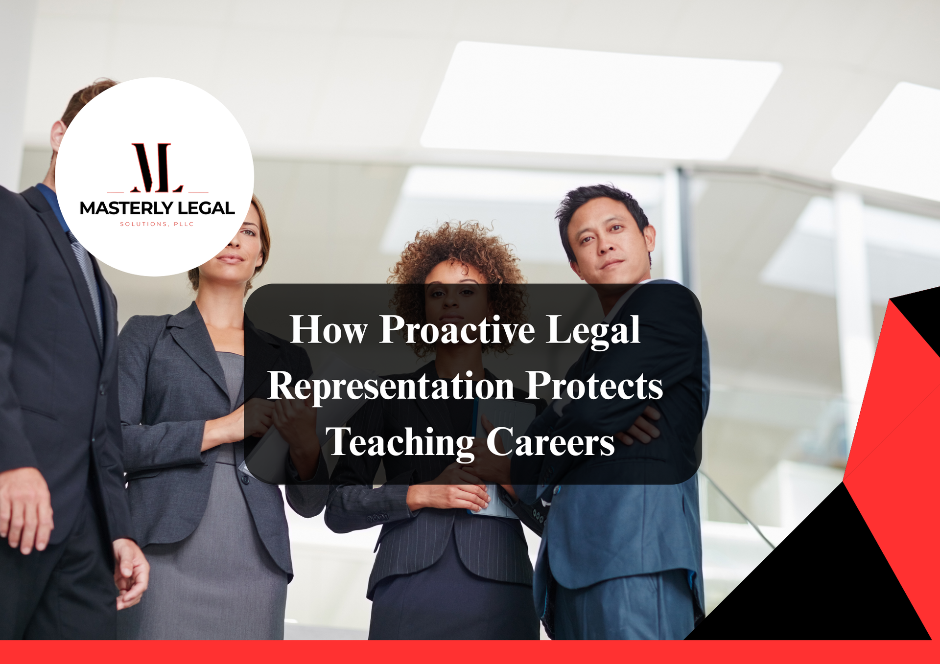 Education attorney advising teacher on school legal issues.