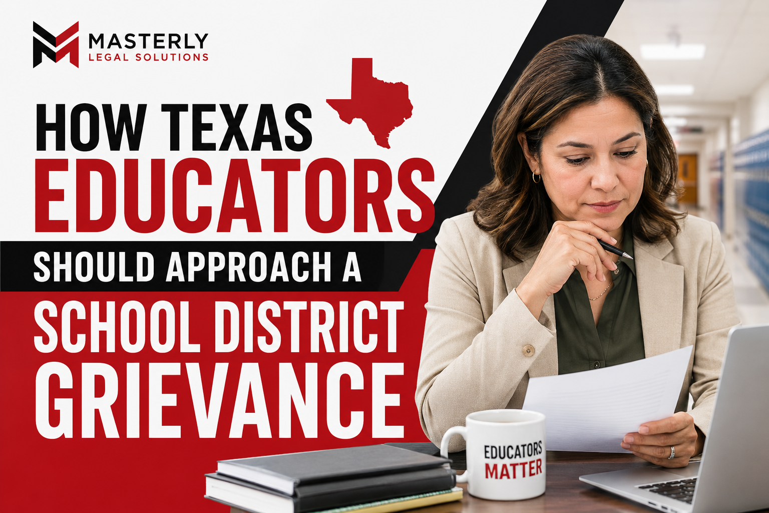 Texas teacher meeting with a grievance attorney