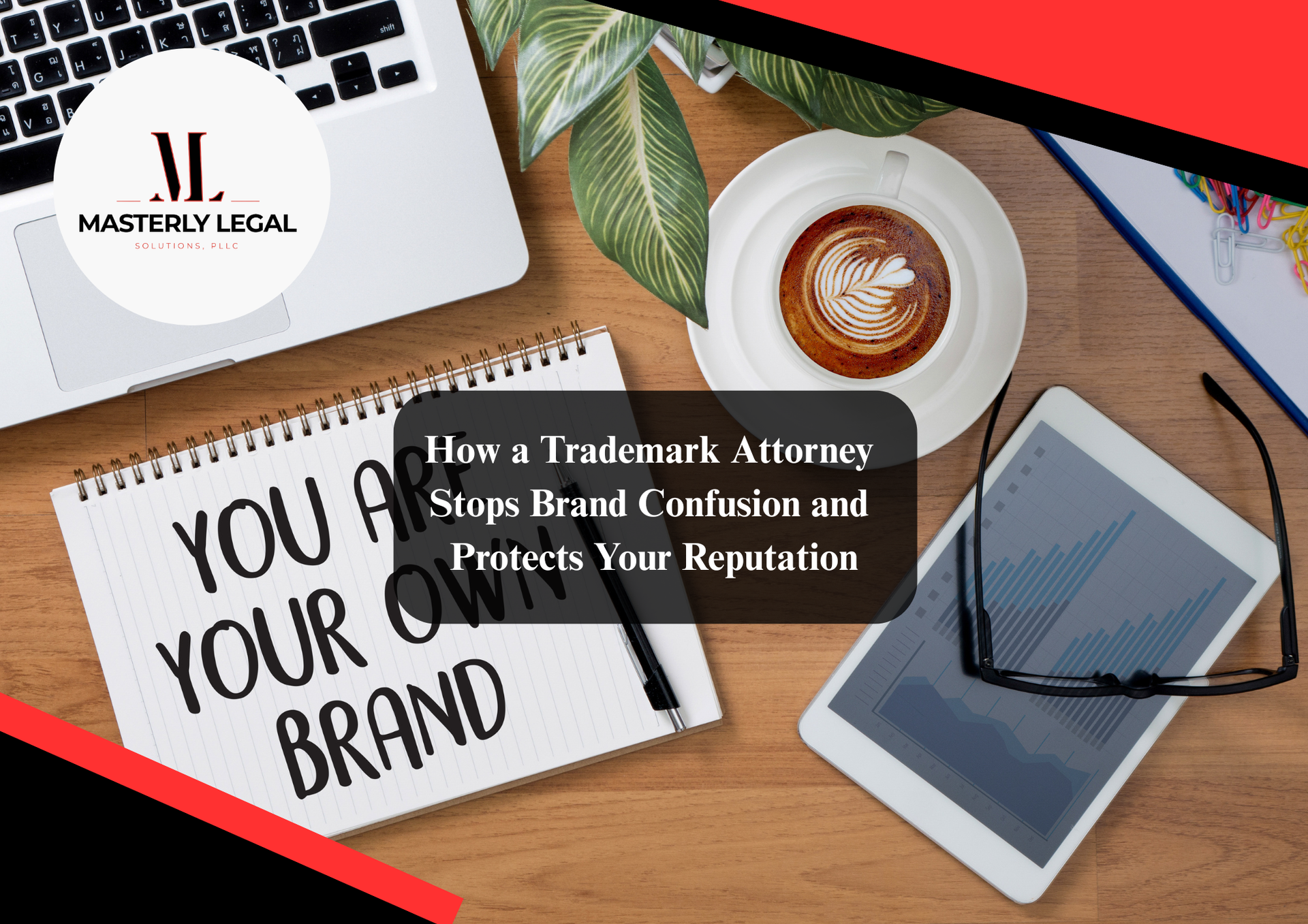 Trademark attorney preparing registration documents.