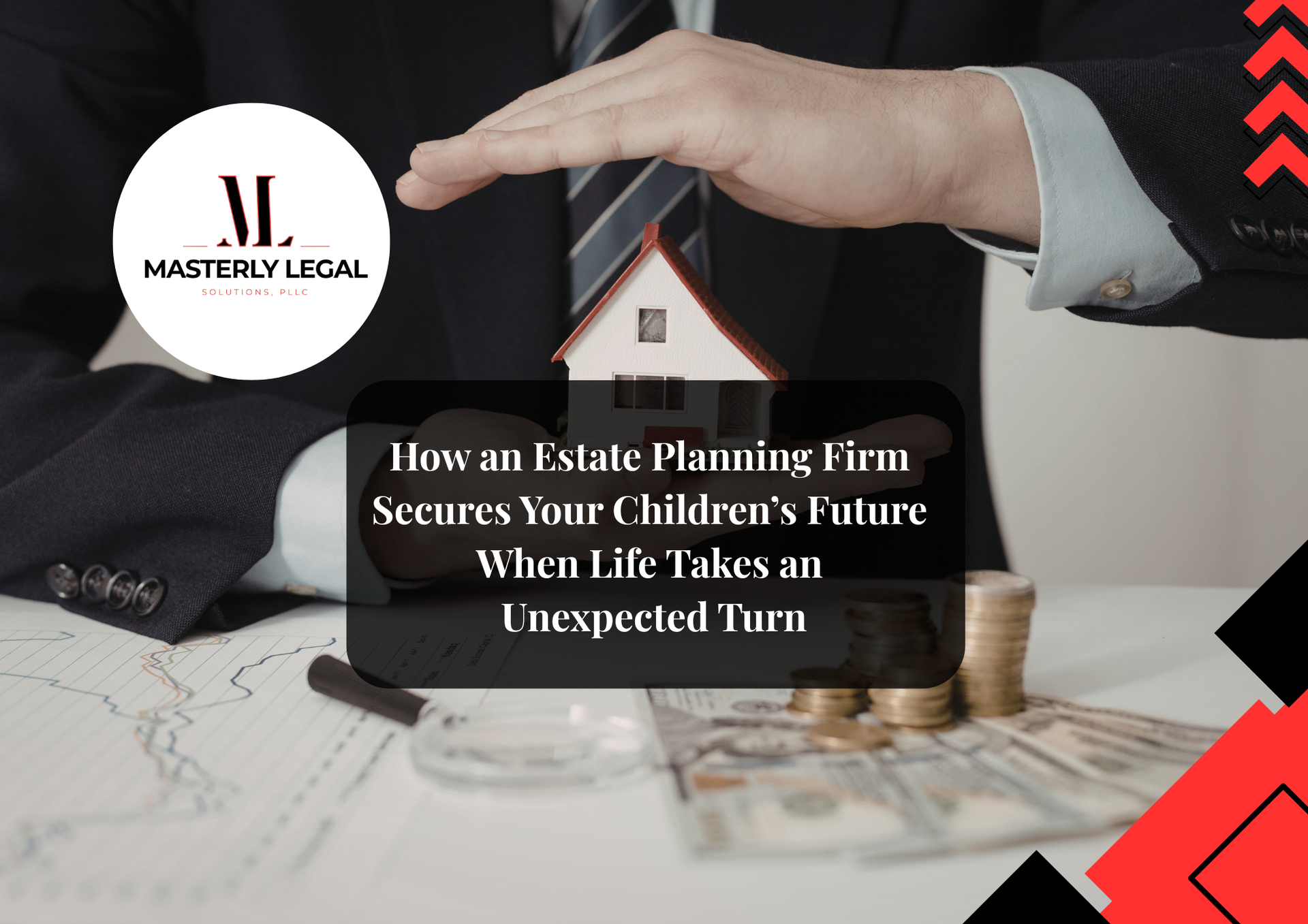 Austin estate planning attorney reviewing wills and trust documents with a client.