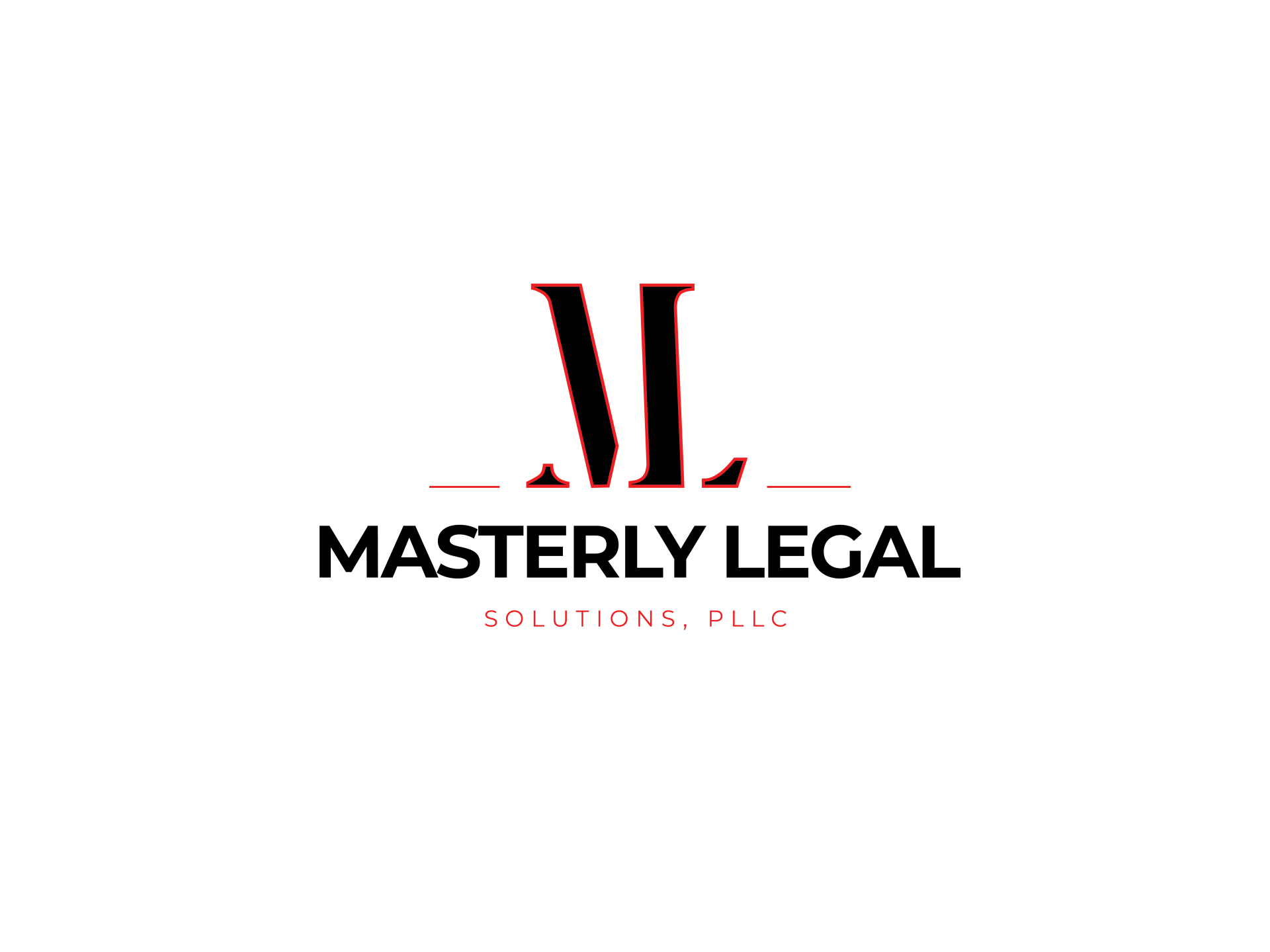 A logo for a law firm called masterly legal
