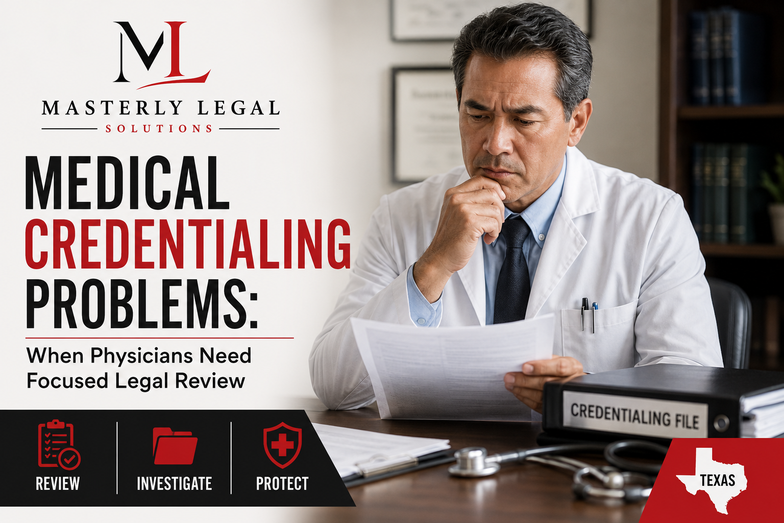 Medical credentialing problems affecting physician hospital privileges