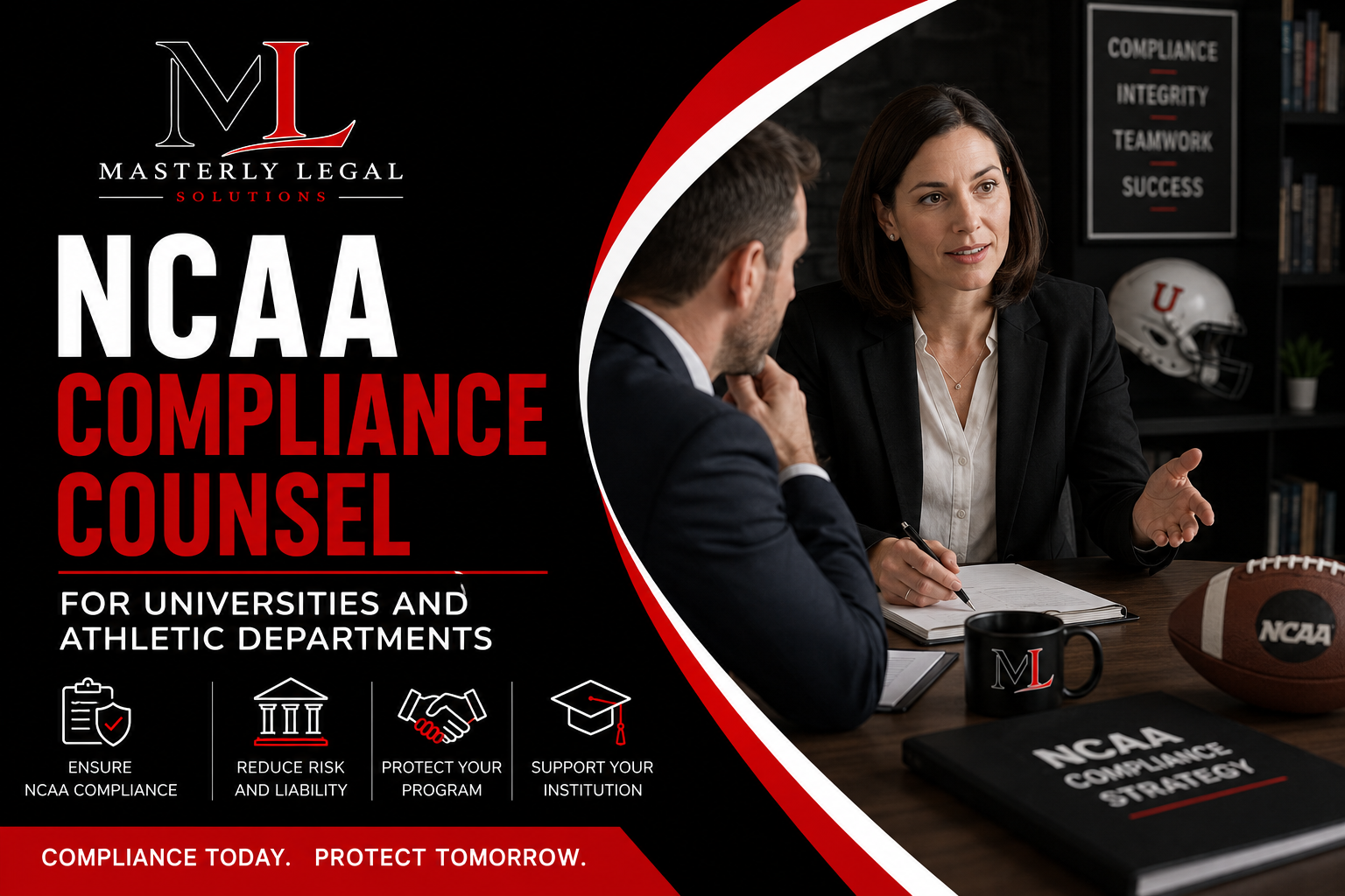 NCAA compliance counsel advising a college athletics program