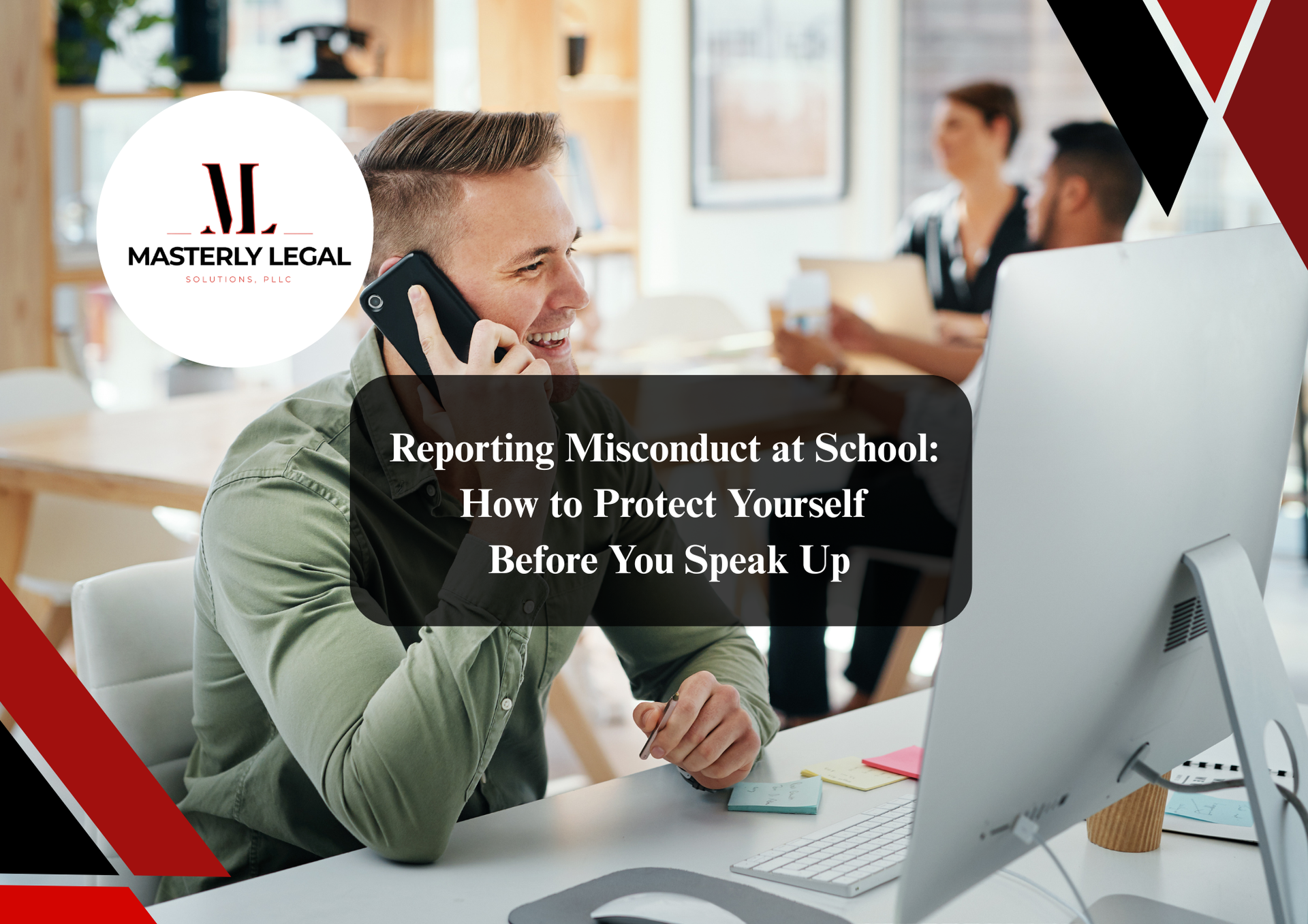 Dallas retaliation lawyer consulting client on workplace case.