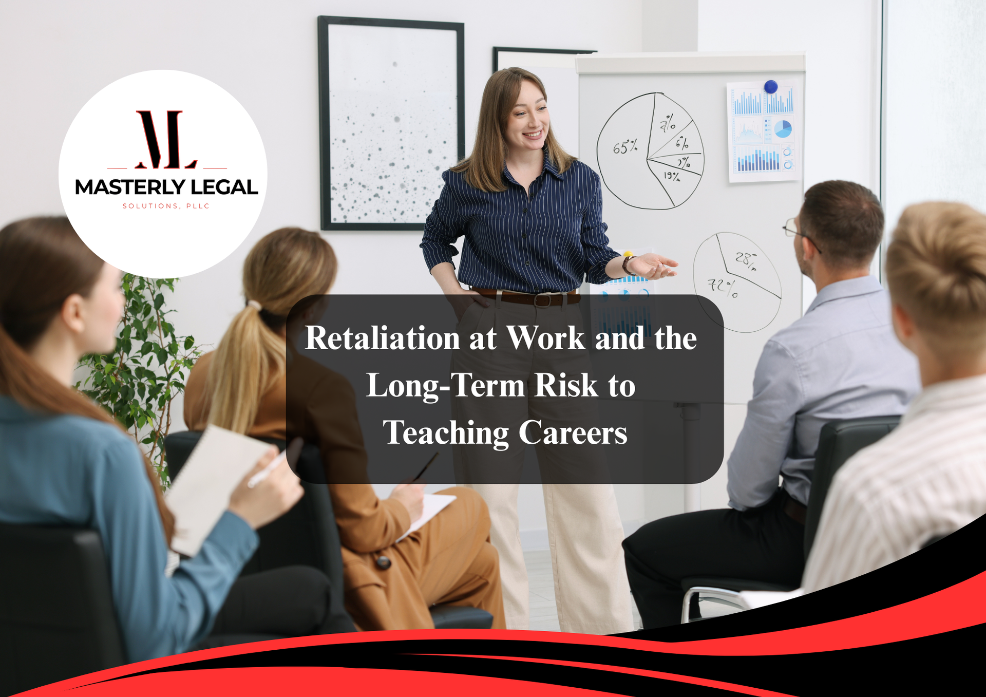 Retaliation at work illustration showing employee facing unfair treatment.